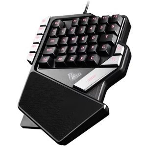 Teclado gaming aula K2 para juegos de una mano